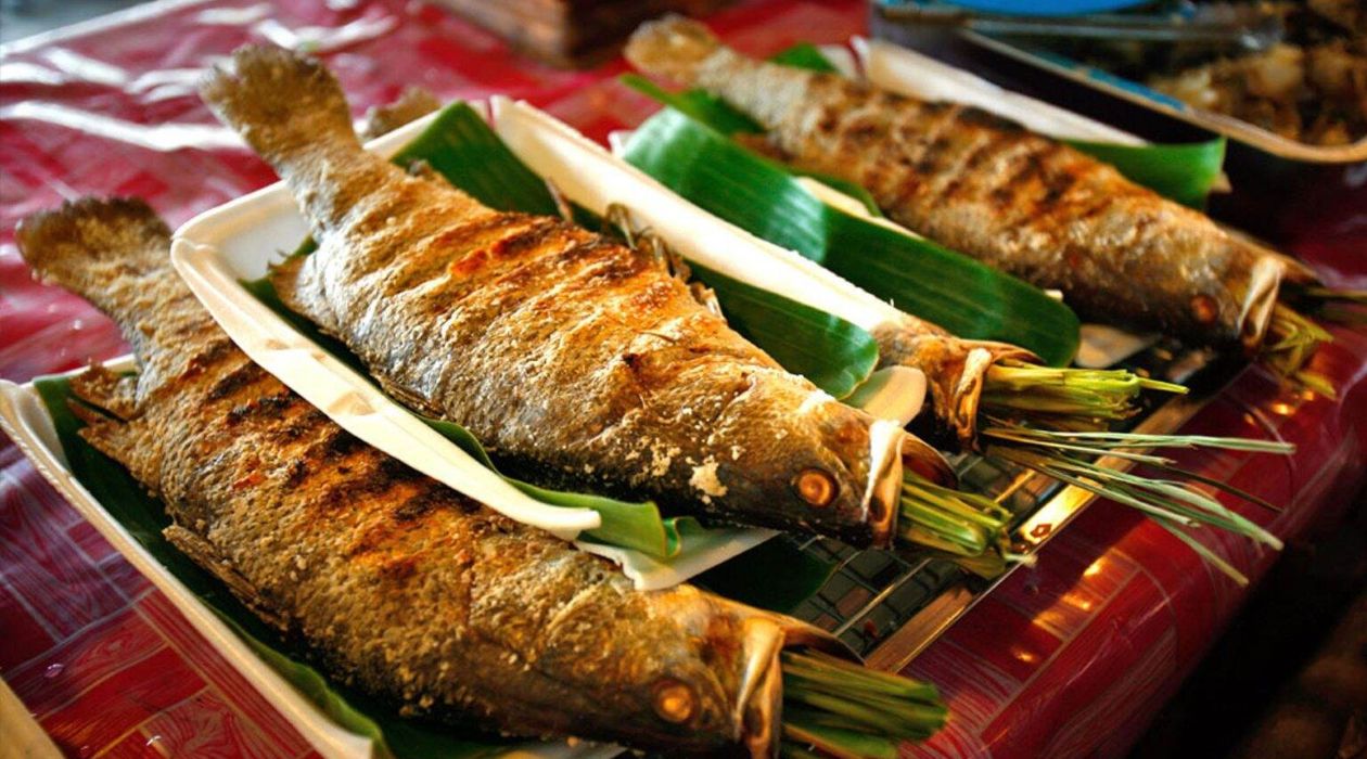 Cá suối nướng than hoa Mộc Châu nổi bật với vị thơm ngọt, giòn dai tự nhiên. Cá suối nướng than hoa Mộc Châu nổi bật với vị thơm ngọt, giòn dai tự nhiên.