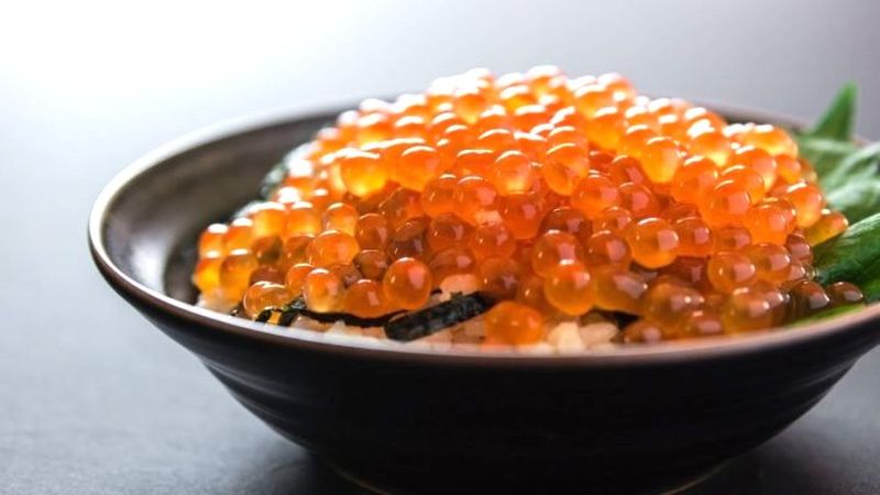 Trứng cá hồi là món ăn rất nổi tiếng ở Nga mà ai đến du lịch cũng chọn nếm thử