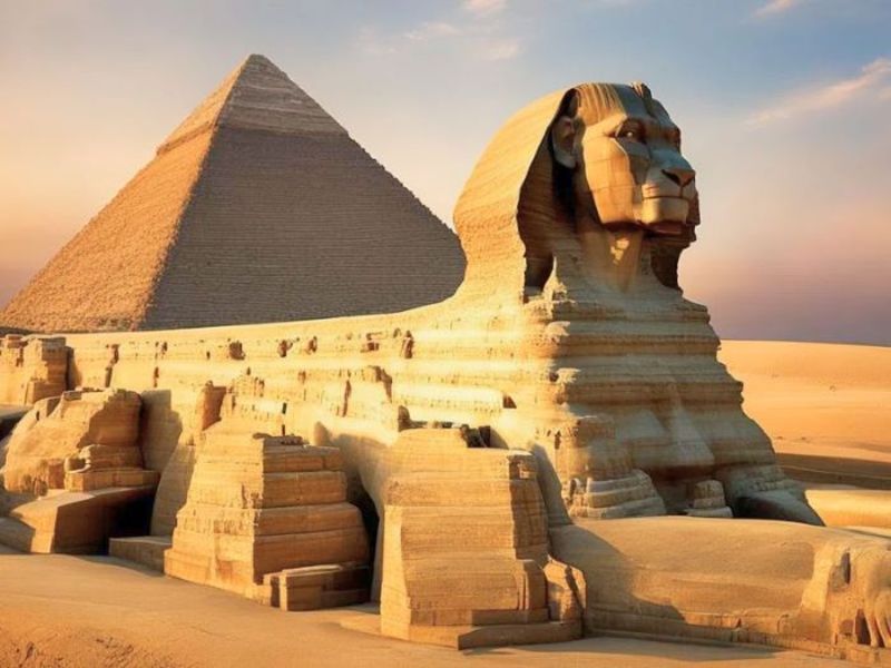 Tượng nhân sư nổi tiếng thế giới tọa lạc tại sa mạc Ai Cập