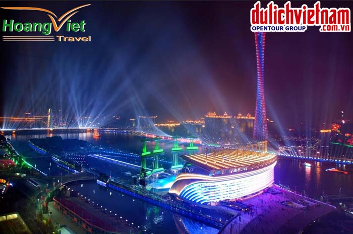 Cảnh đêm sông Châu Giang Canh dem song Châu Giang