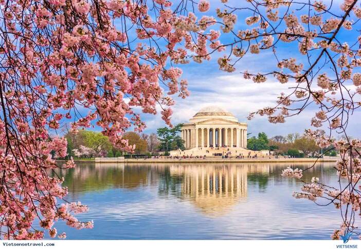 Du lịch Mỹ Mùa Anh Đào: Hà Nội - New York - Philadelphia - Delaware - Washington DC - Las Vegas - Red Rock Canyon Seven Magic Mountain - Quận Cam - Hollywood - San Diego - Los Angeles 10 Ngày Bay China Airlines/Eva Airlines